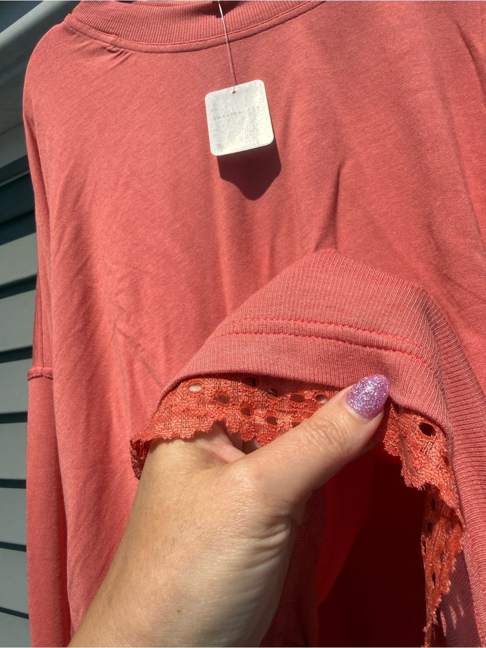 NWT Free People Intimately Salmon Soft Top Size L